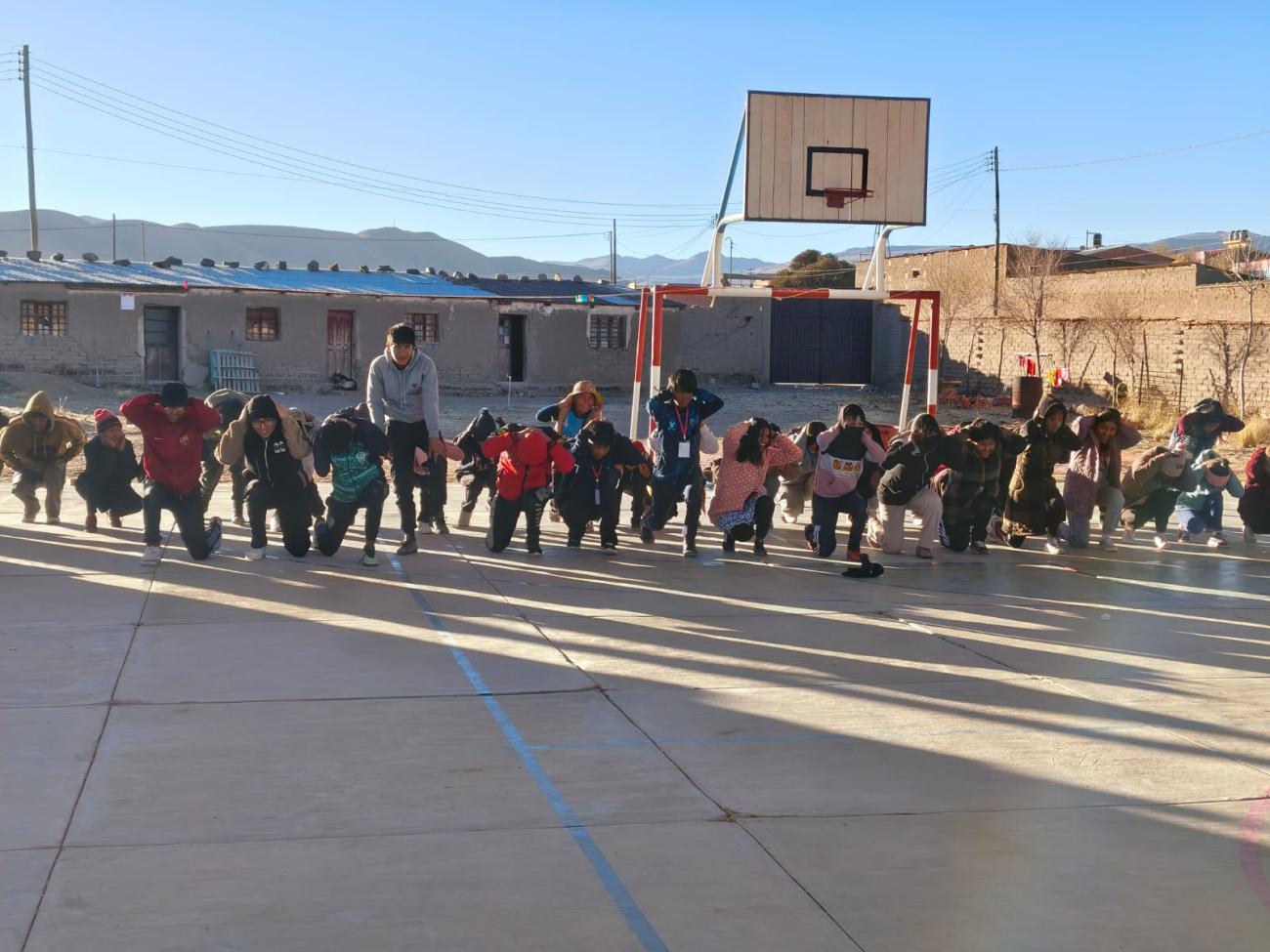 Todo el grupo a sancionar por llegar tarde a la formación.